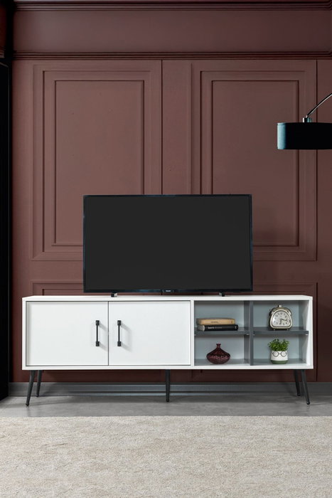 Hanah Home Şile 3612 Soporte para TV Blanco y Antracita Hanah Home Şile 3612 Soporte para TV Blanco y Antracita